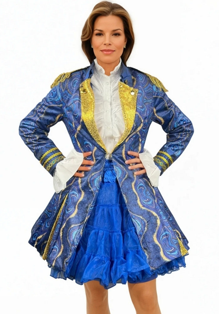 Carnavalsjas Dames Blauw Marble - Bundel Basic - Festivales