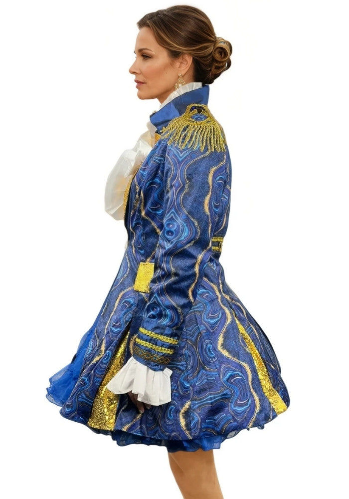 Carnavalsjas Dames Blauw Marble - Bundel Basic - Festivales