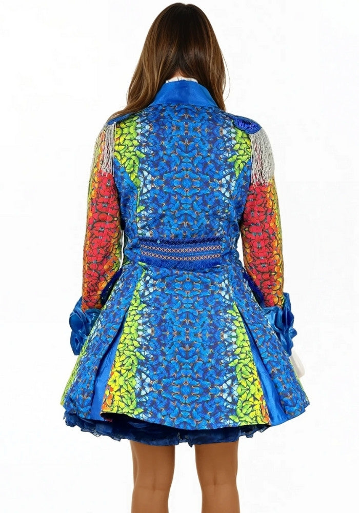 Carnavalsjas Dames Butterfly Blauw - Bundel Basic - Festivales