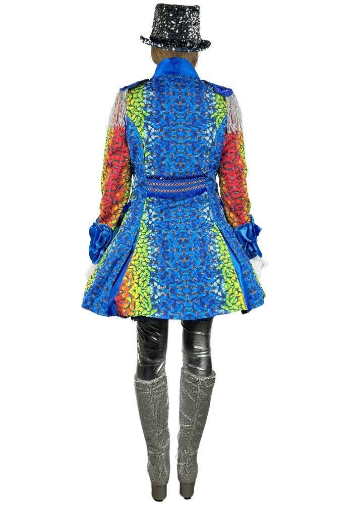 Carnavalsjas Dames Butterfly Blauw - Bundel Luxe - Festivales