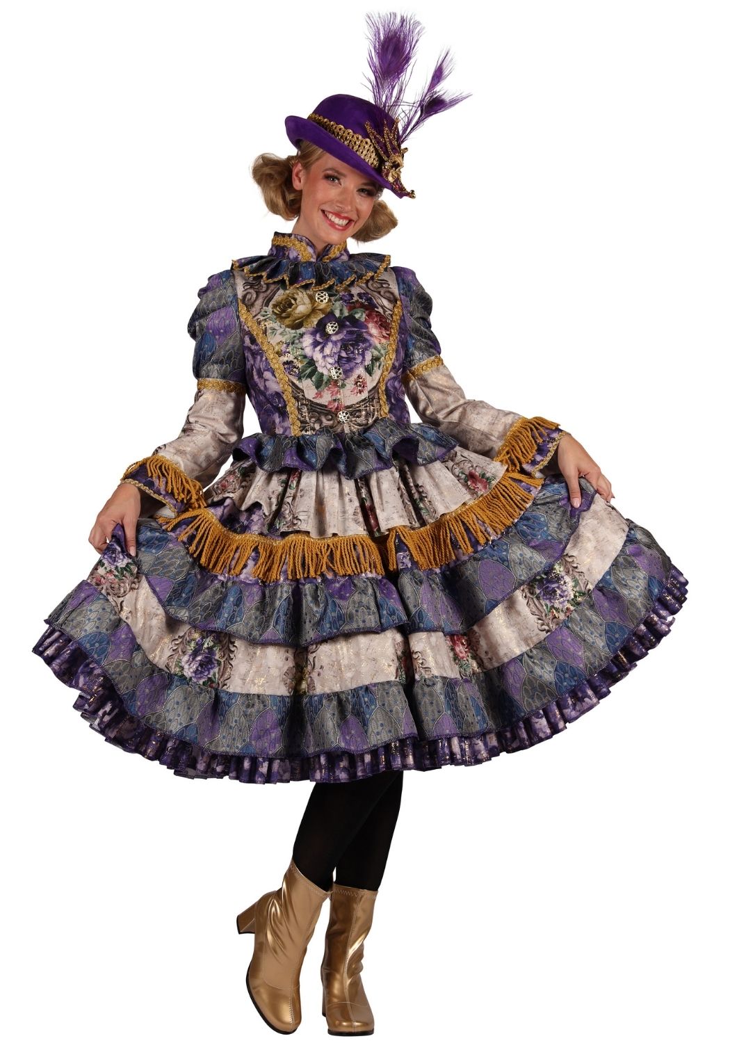 Carnavalsjas Dames Jurk Constanze Paars - Festivales