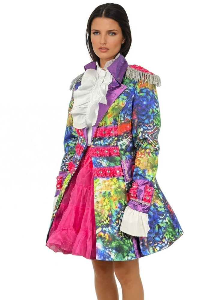 Dames Carnavalsjas Purple Holographic Diamonds - Bundel Basic - Festivales