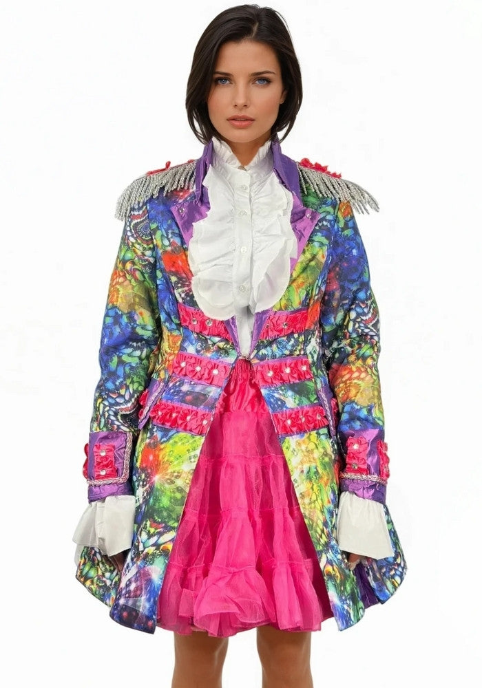 Dames Carnavalsjas Purple Holographic Diamonds - Bundel Basic - Festivales