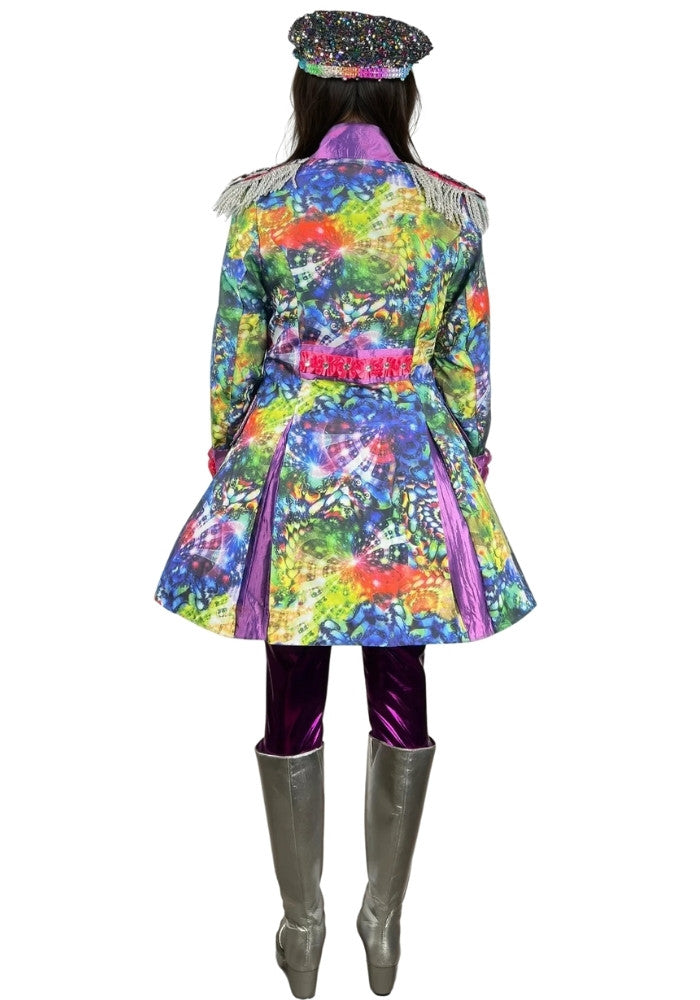 Dames Carnavalsjas Purple Holographic Diamonds - Bundel Luxe - Festivales