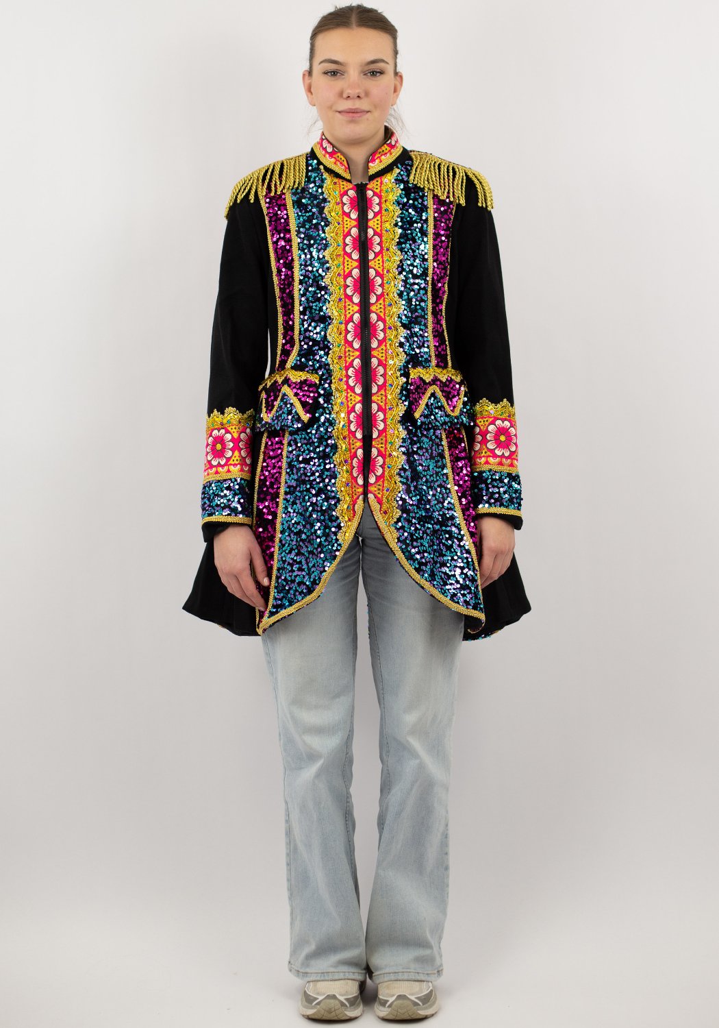 Carnavalsjas Dames Luxe Chique Colourfull - Festivales