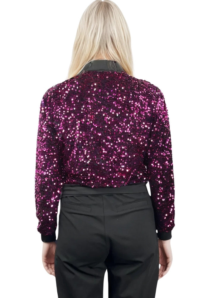 Carnavalsjas Paillettenjasje Roze Vrouwen - Festivales