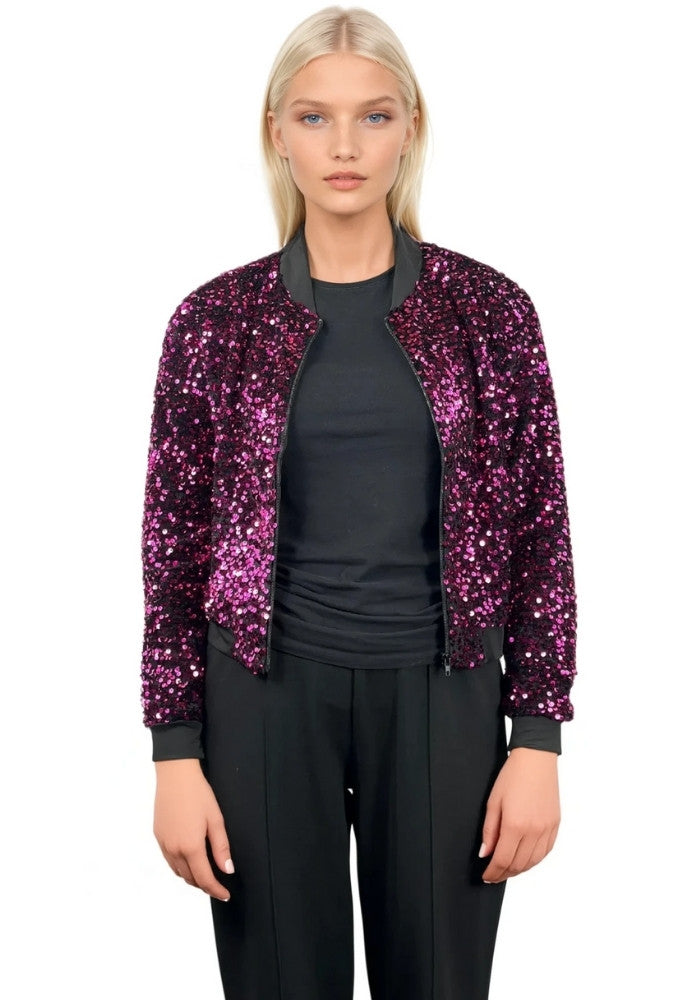 Carnavalsjas Paillettenjasje Roze Vrouwen - Festivales