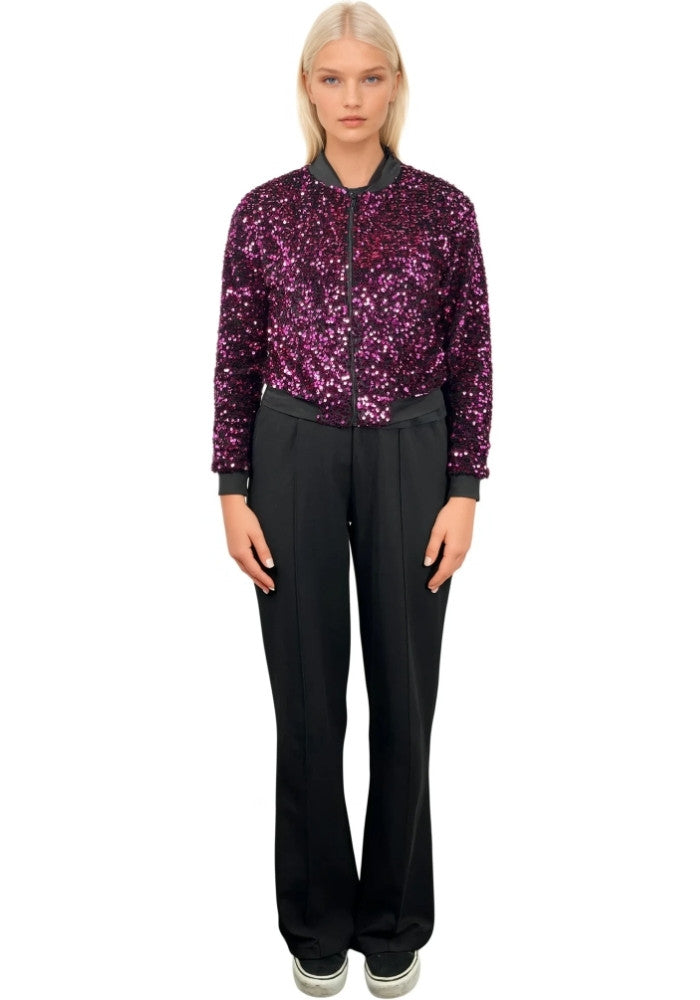 Carnavalsjas Paillettenjasje Roze Vrouwen - Festivales