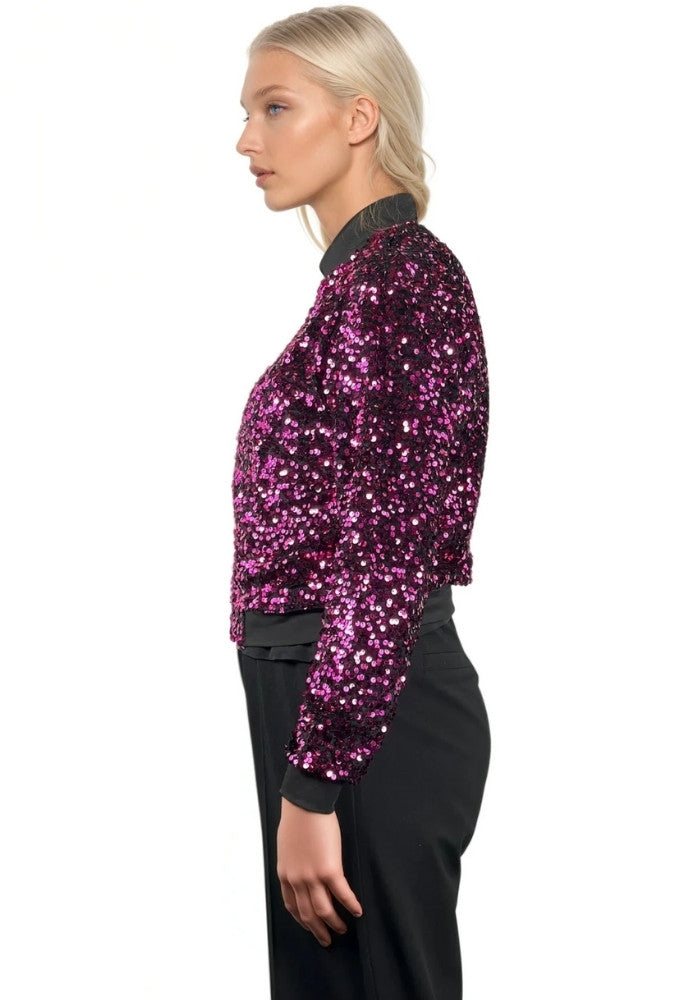 Carnavalsjas Paillettenjasje Roze Vrouwen - Festivales