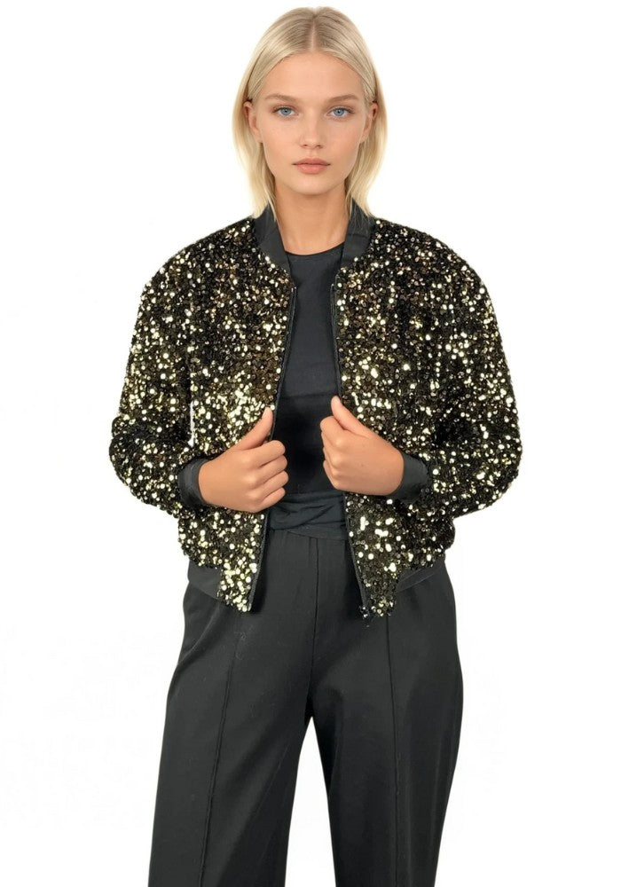 Carnavalsjas Paillettenjasje Goud Vrouwen - Festivales