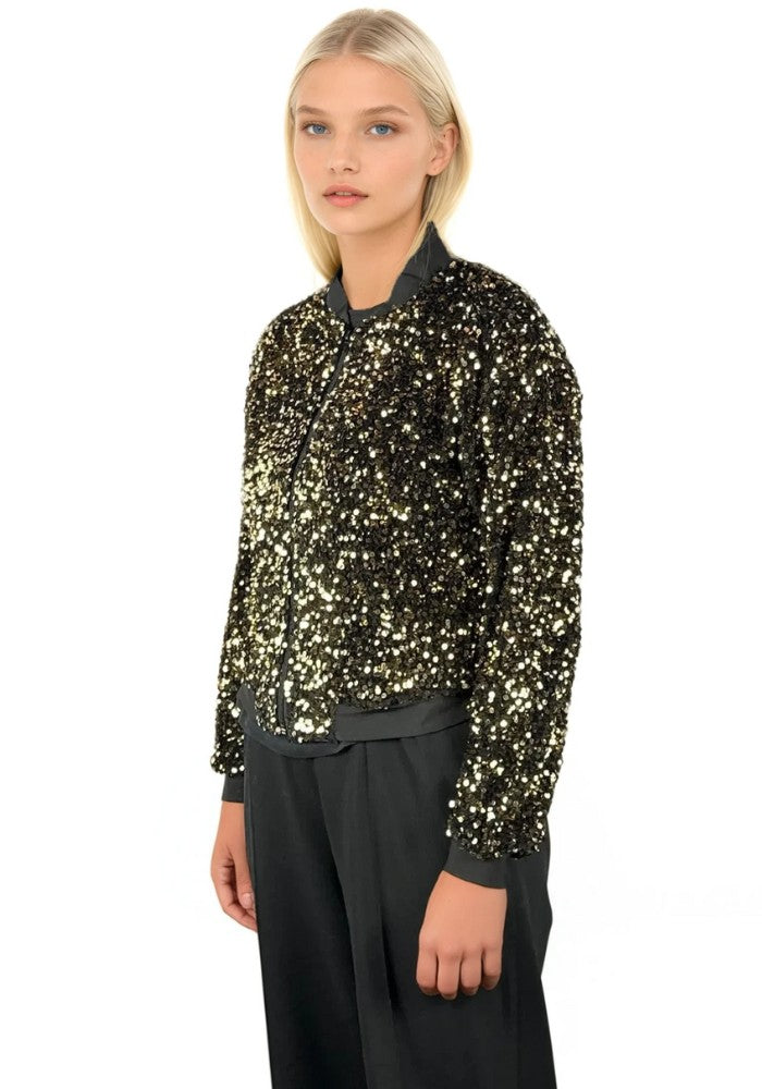 Carnavalsjas Paillettenjasje Goud Vrouwen - Festivales