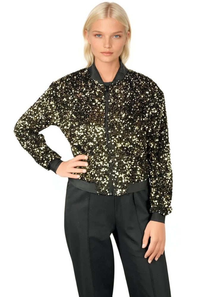 Carnavalsjas Paillettenjasje Goud Vrouwen - Festivales