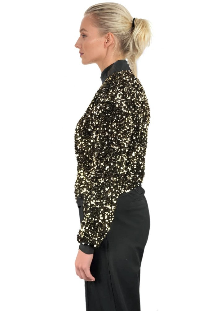 Carnavalsjas Paillettenjasje Goud Vrouwen - Festivales