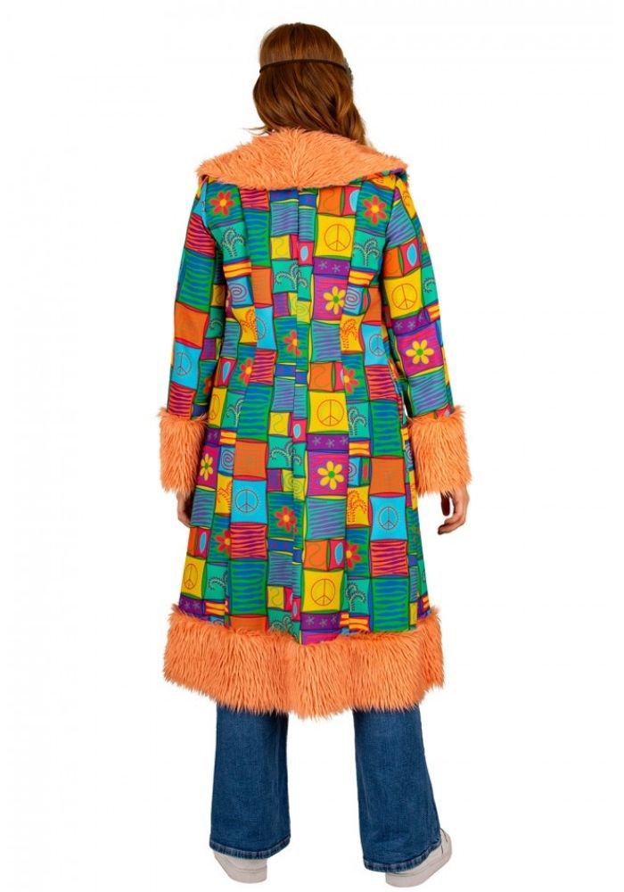 Carnavalsjas Hippie Patchwork Dames - Festivales
