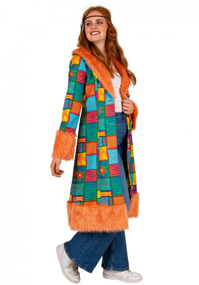 Carnavalsjas Hippie Patchwork Dames - Festivales