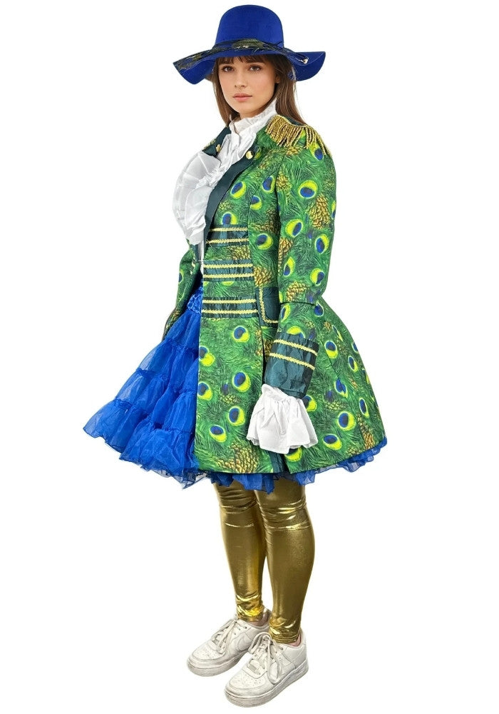 Carnavalsjas Dames Peacock Lang - Bundel Luxe - Festivales