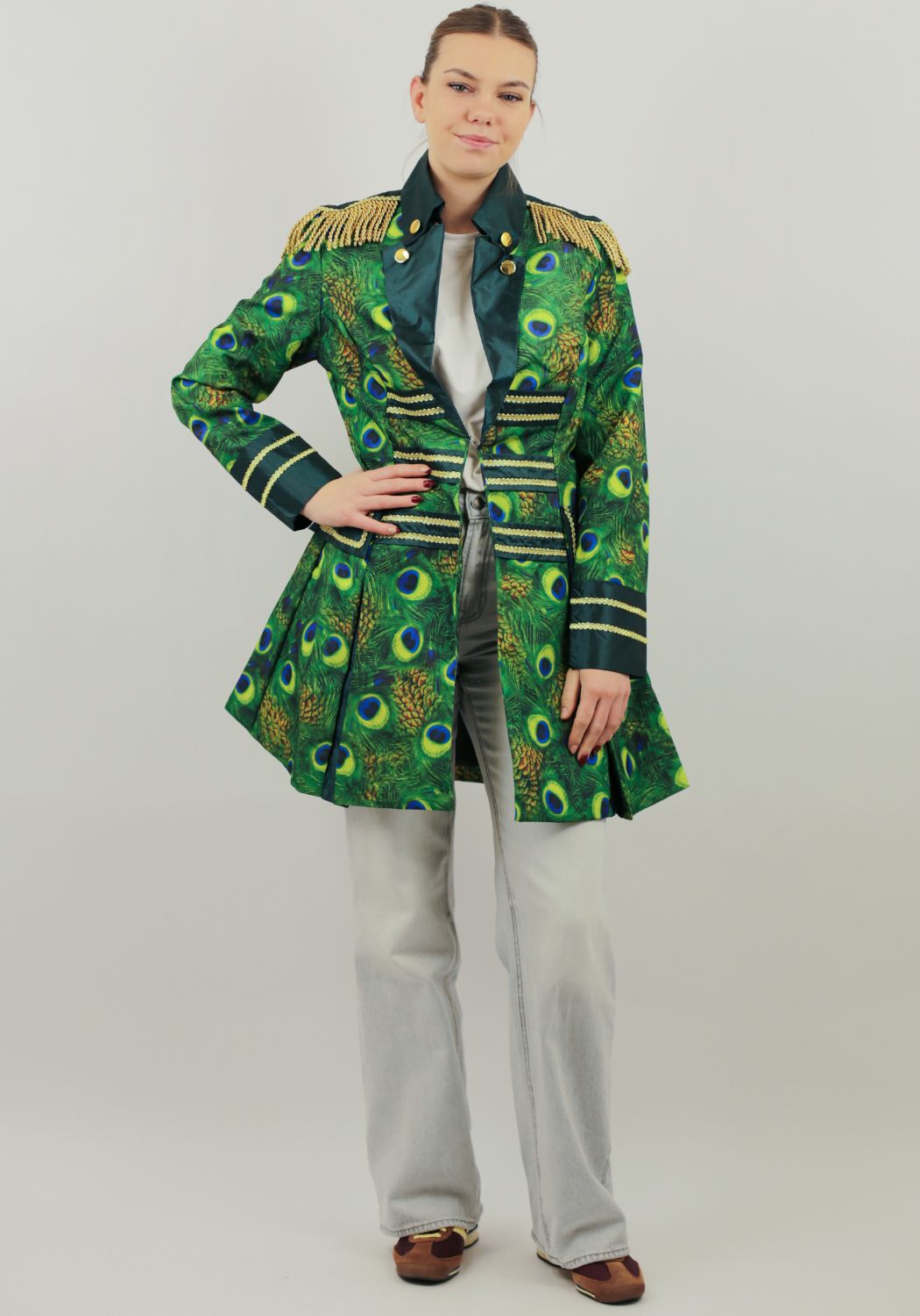 Carnavalsjas Dames Peacock Lang - Festivales