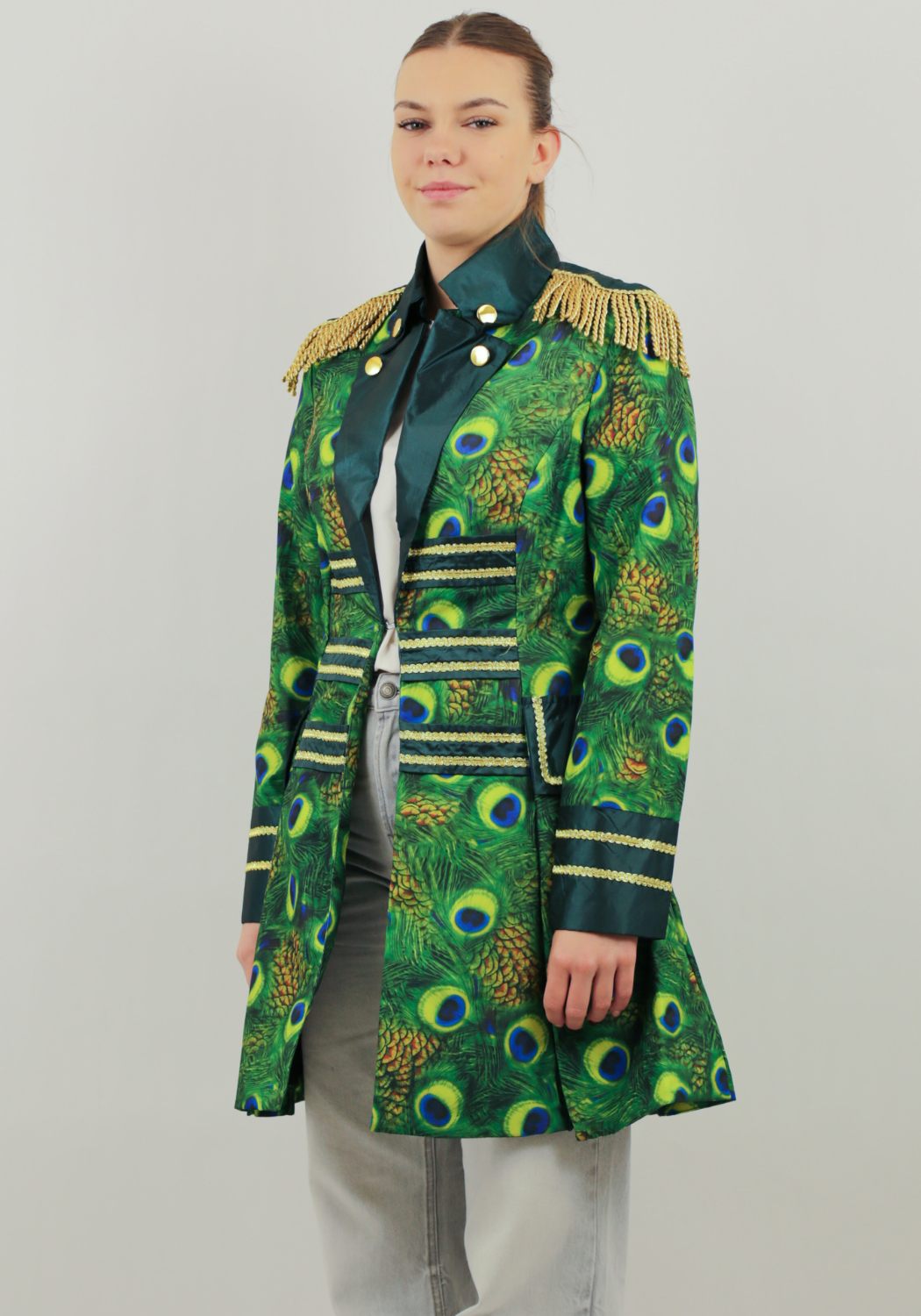 Carnavalsjas Dames Peacock Lang - Festivales