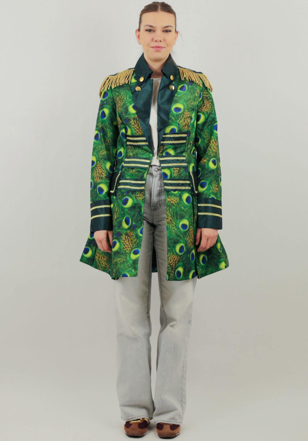 Carnavalsjas Dames Peacock Lang - Festivales