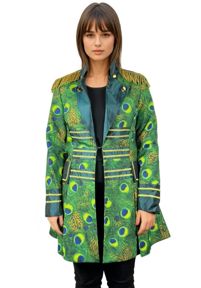 Carnavalsjas Dames Peacock Lang - Bundel Luxe - Festivales