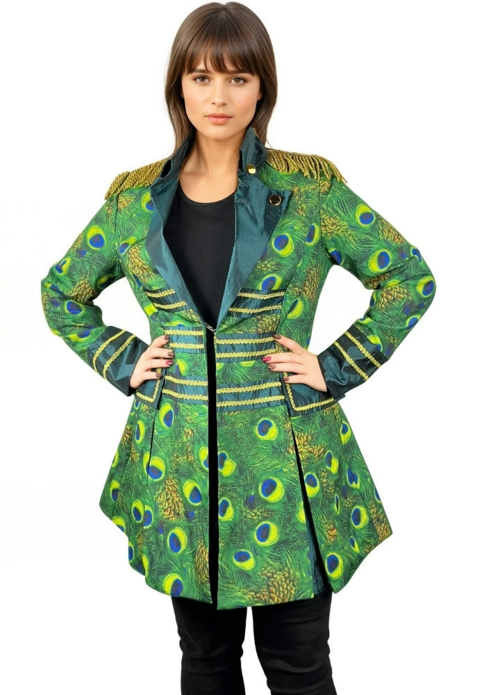 Carnavalsjas Dames Peacock Lang - Festivales