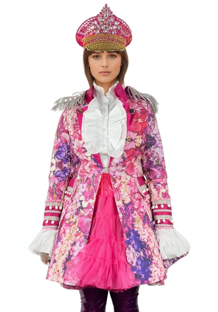 Carnavalsjas Pink Flower Dames - Bundel Luxe - Festivales
