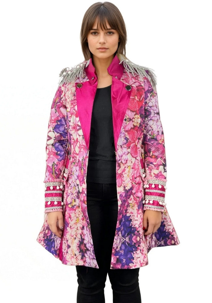 Carnavalsjas Pink Flower Dames - Festivales