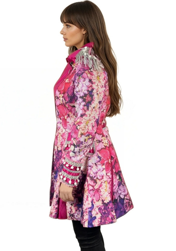 Carnavalsjas Pink Flower Dames - Festivales