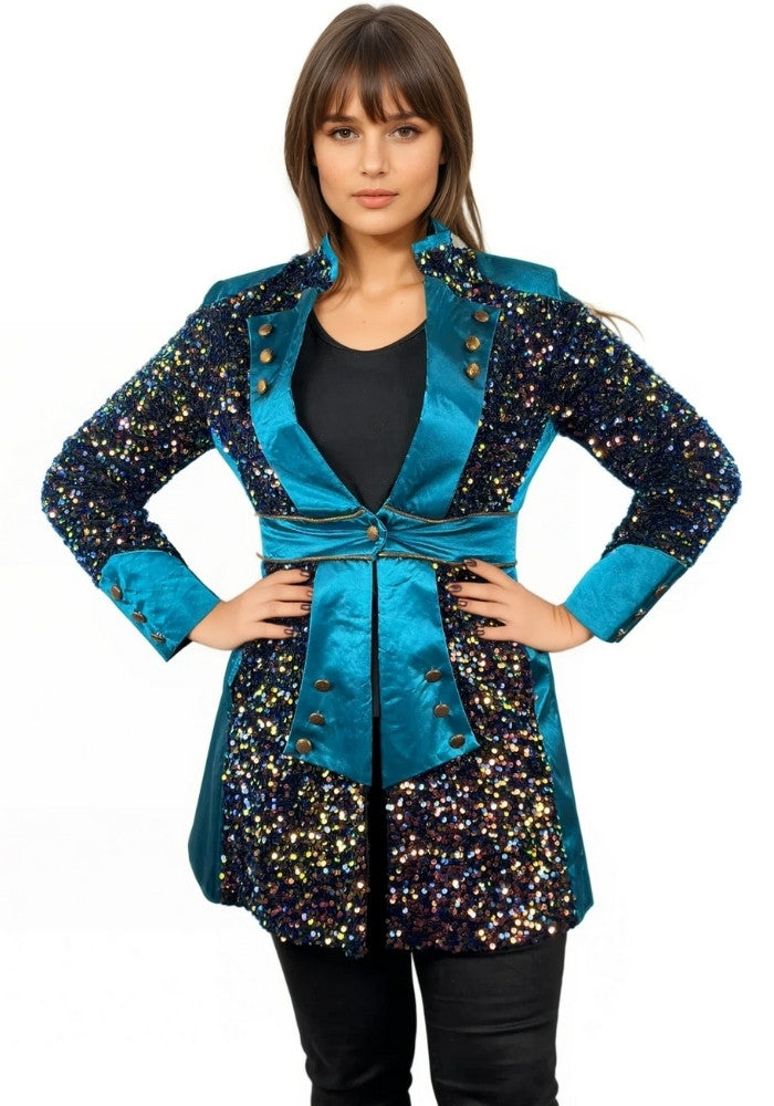 Carnavalsjas Sequin Delight Dames - Festivales