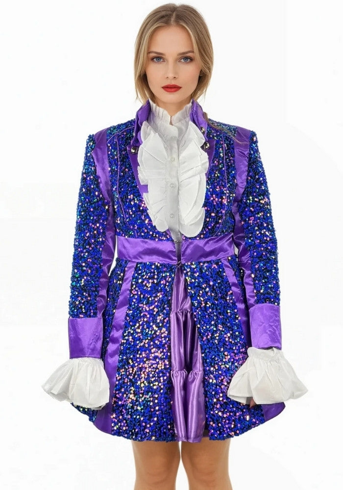 Carnavalsjas Sequin Purple Dames - Bundel Basic - Festivales