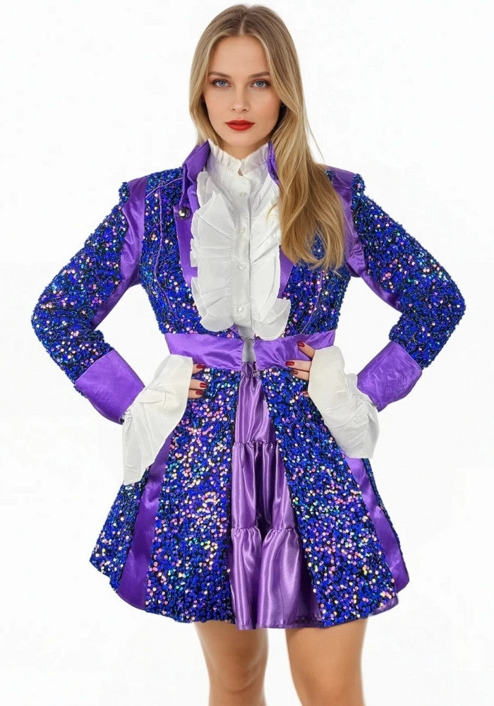 Carnavalsjas Sequin Purple Dames - Bundel Basic - Festivales
