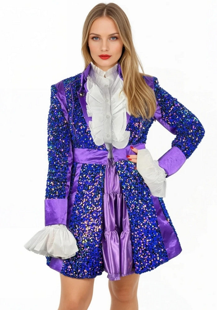 Carnavalsjas Sequin Purple Dames - Bundel Basic - Festivales