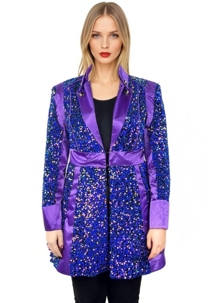 Carnavalsjas Sequin Purple Dames - Festivales