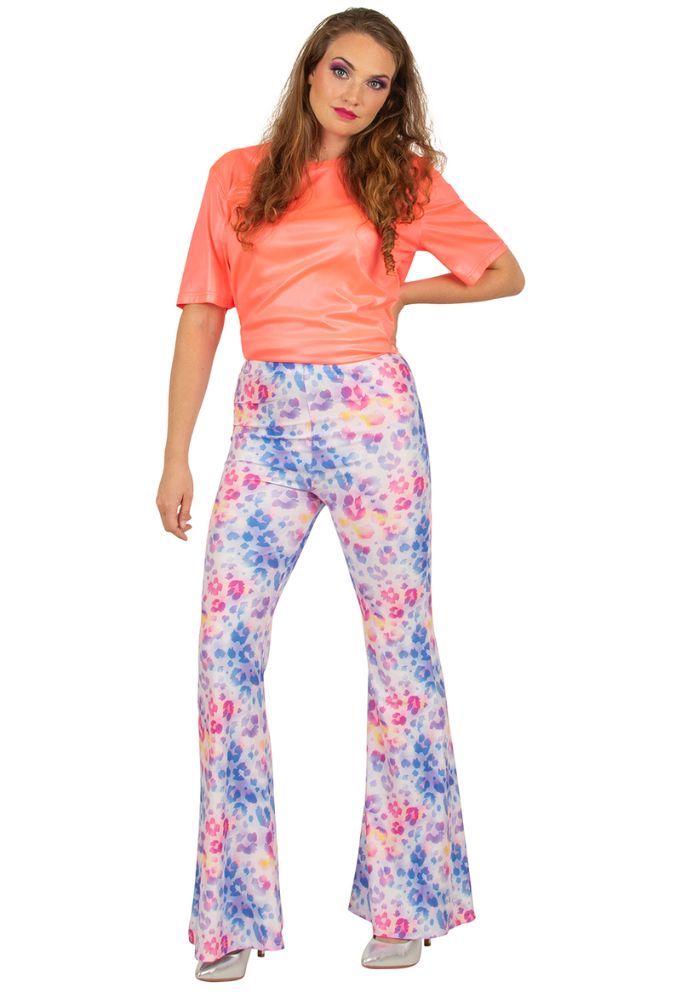 Flared Broek Panterprint Multicolor - Festivales