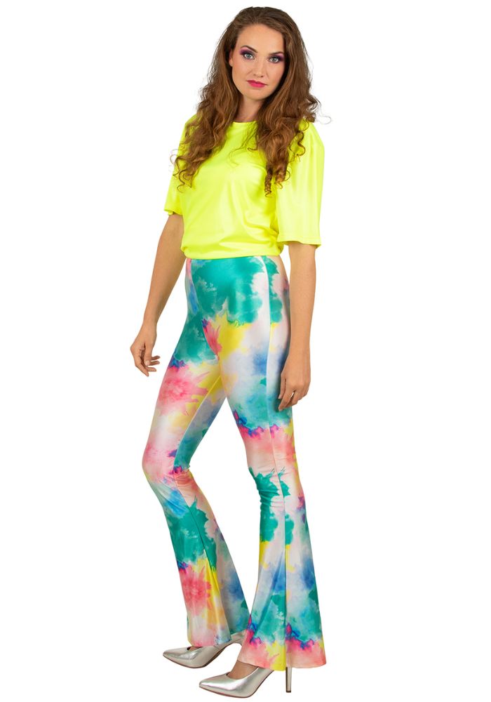 Flared Broek Poeder Spot Multicolor - Festivales
