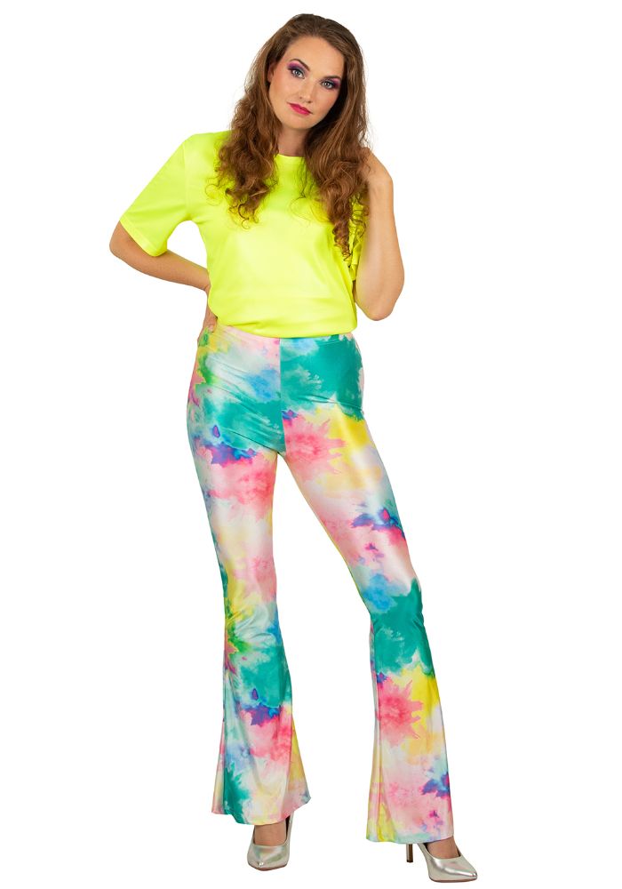 Flared Broek Poeder Spot Multicolor - Festivales