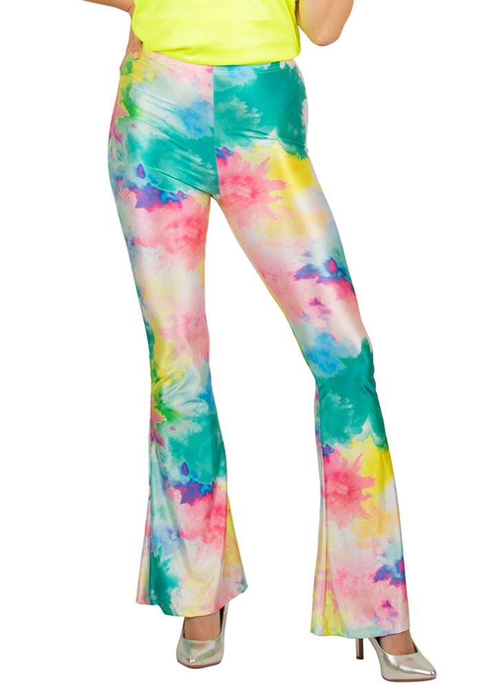 Flared Broek Poeder Spot Multicolor - Festivales
