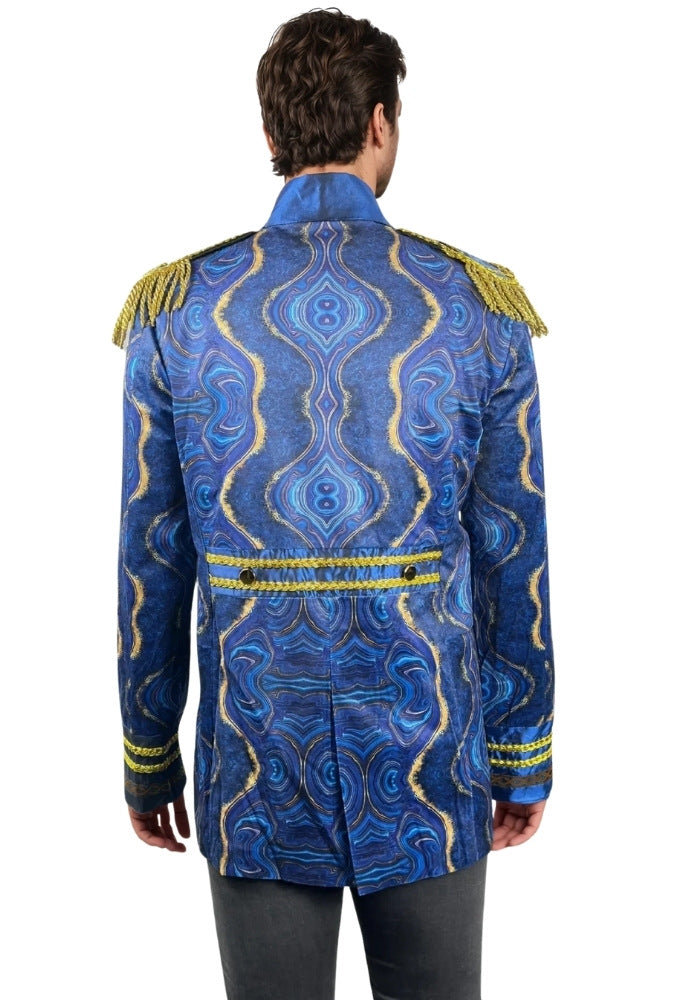 Carnavalsjas Heren Blauw Marble - Festivales