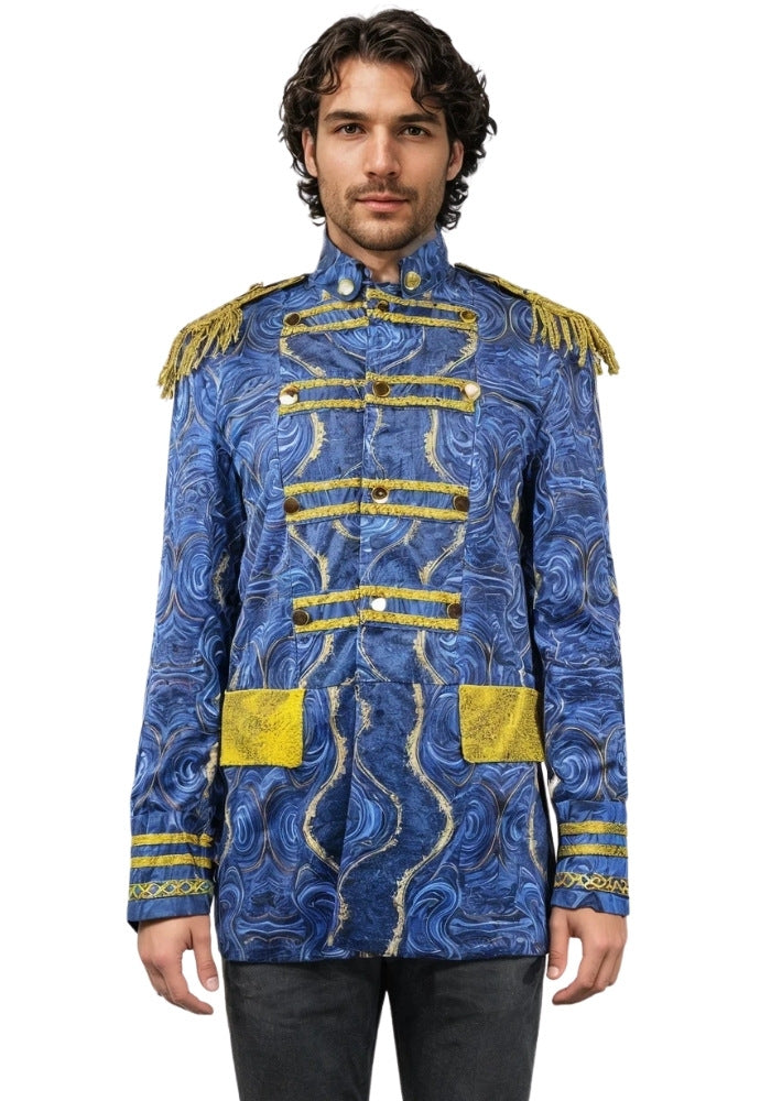 Carnavalsjas Heren Blauw Marble - Festivales