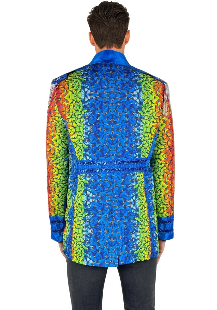 Carnavalsjas Heren Butterfly Blauw - Festivales