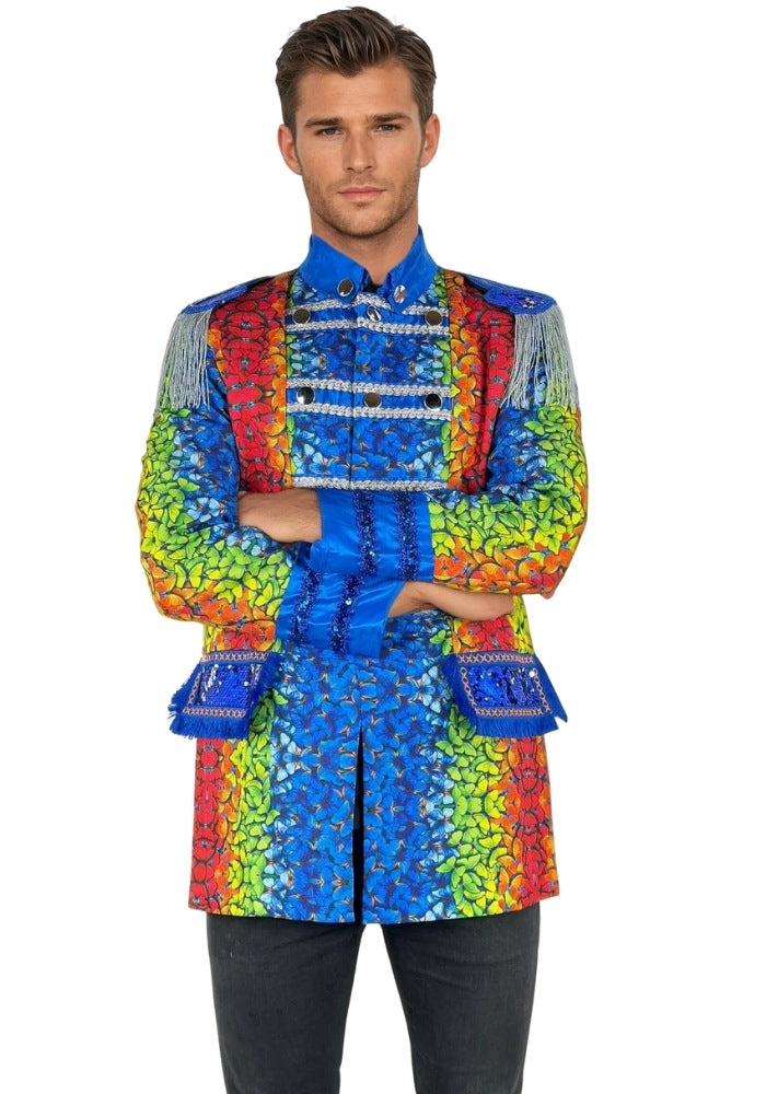 Carnavalsjas Heren Butterfly Blauw - Festivales