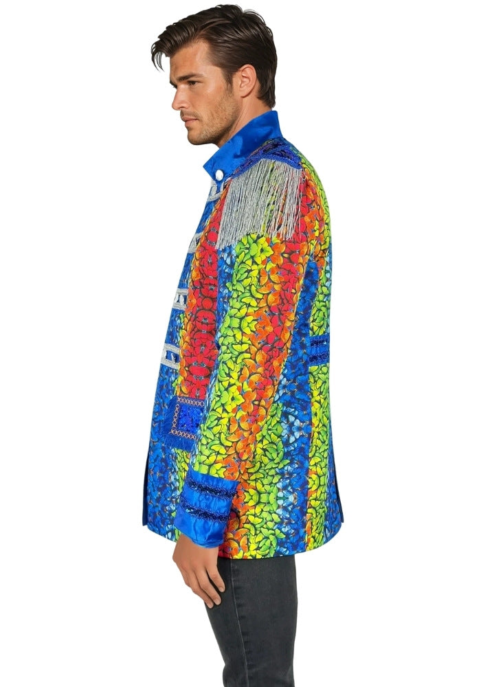 Carnavalsjas Heren Butterfly Blauw - Festivales