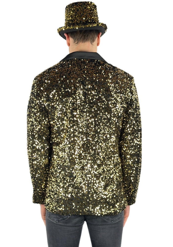 Carnavalsjas Herencolbert Pailletten Goud - Bundel Basic - Festivales