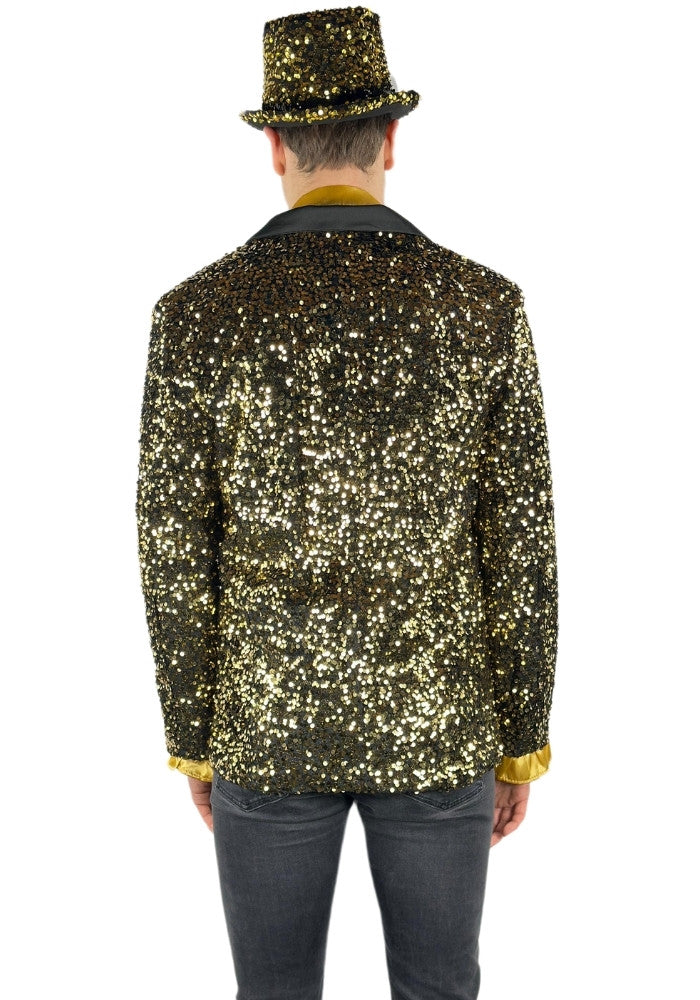 Carnavalsjas Herencolbert Pailletten Goud - Bundel Luxe - Festivales