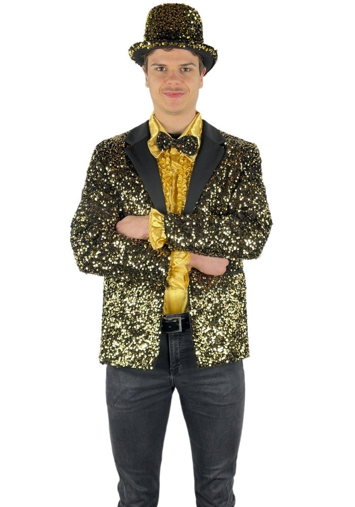 Carnavalsjas Herencolbert Pailletten Goud - Bundel Luxe - Festivales