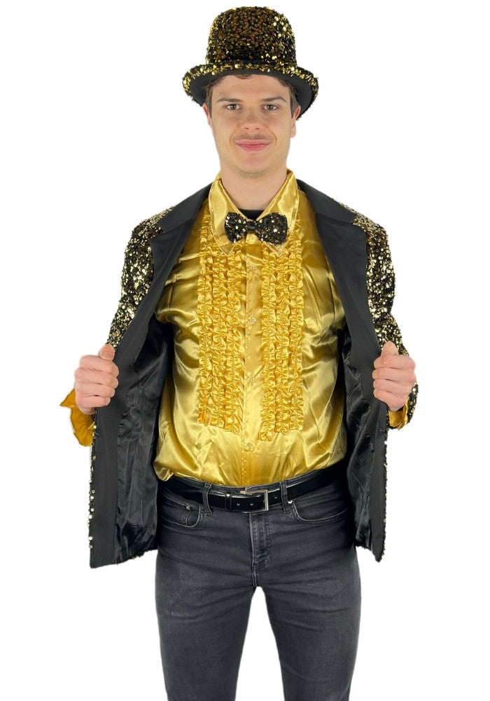 Carnavalsjas Herencolbert Pailletten Goud - Bundel Luxe - Festivales