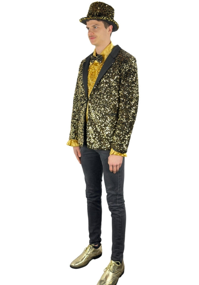 Carnavalsjas Herencolbert Pailletten Goud - Bundel Luxe - Festivales