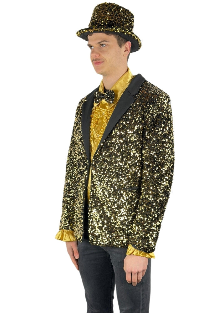 Carnavalsjas Herencolbert Pailletten Goud - Bundel Luxe - Festivales