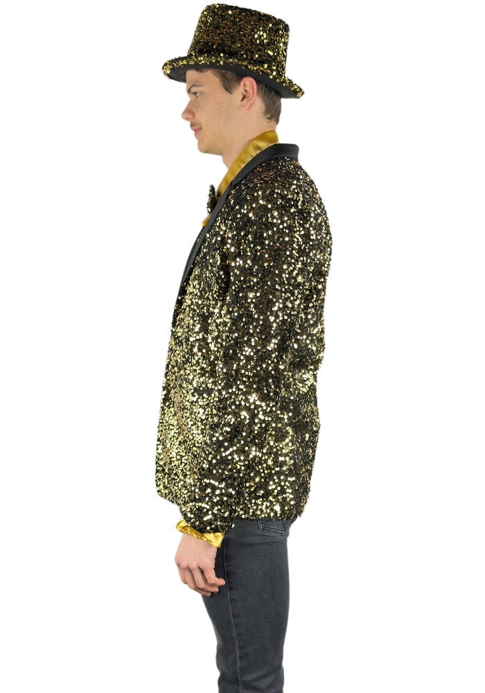Carnavalsjas Herencolbert Pailletten Goud - Bundel Luxe - Festivales