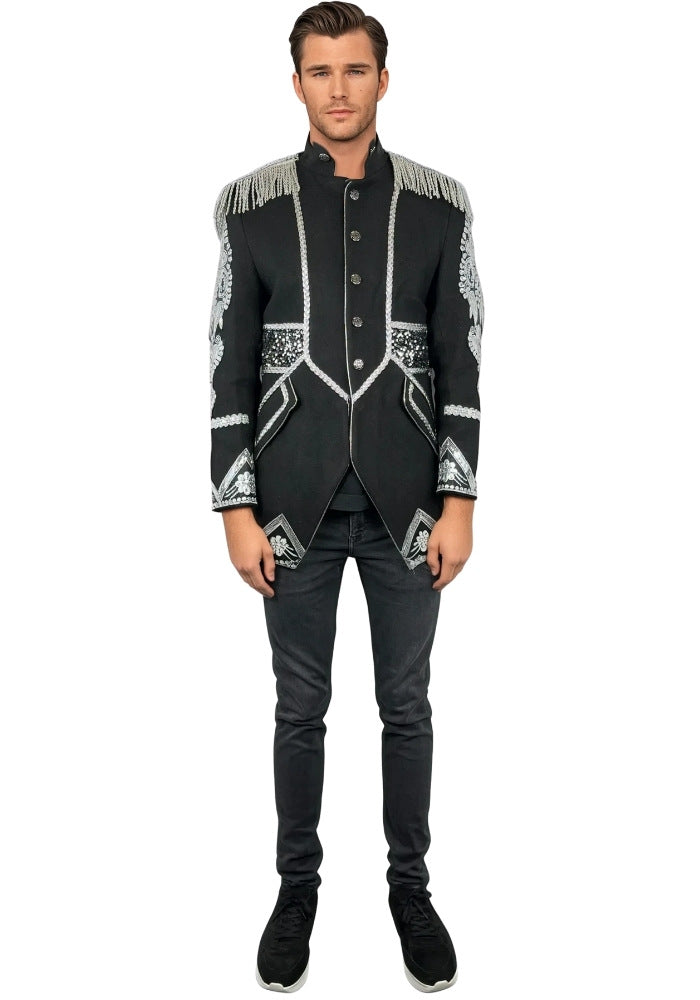 Carnavalsjas Heren Deluxe Silver Nocturne - Festivales